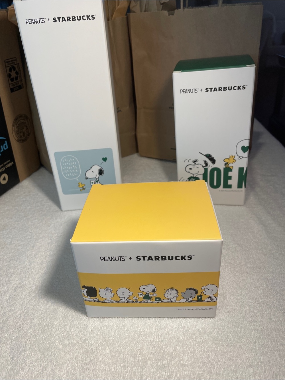 Lot of 3 Starbucks x peanuts Snoopy Woodstock bundle